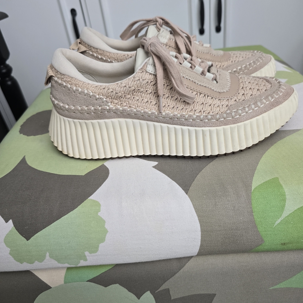 Dolce Vita Women's Woven Platform Sneakers in Blush